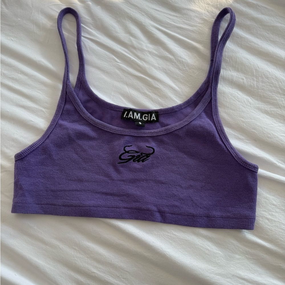 I.AM.GIA Purple Bra with Spaghetti Straps